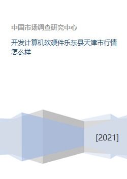 天津與樂(lè)東縣計(jì)算機(jī)軟硬件研發(fā)行業(yè)行情分析